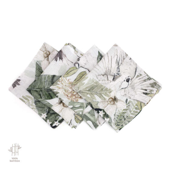 Makaszka Muslin Wipe Art.154381 Augstākās kvalitātes muslina ietināšanas autiņš no bambusa, 4 gb. (35x35 cm)