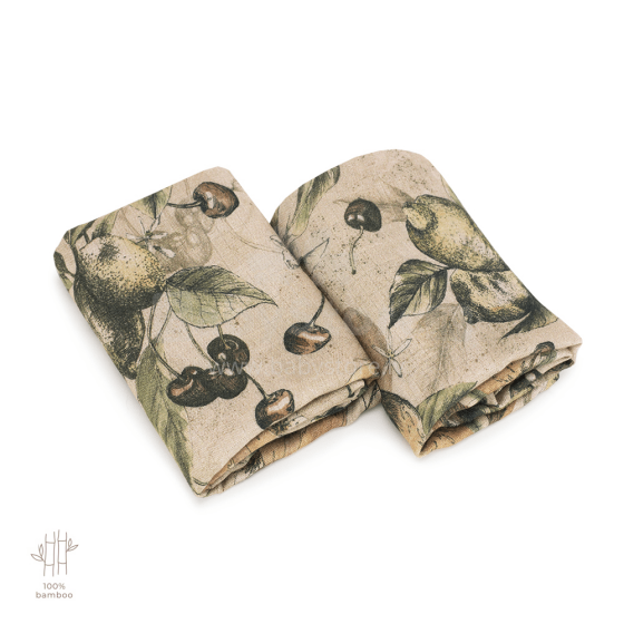 Makaszka Muslin Wipe Art.154383 Augstākās kvalitātes muslina ietināšanas autiņš no bambusa, 2 gb. (65x65 cm)