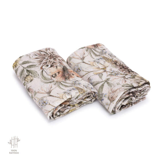 Makaszka Muslin Wipe Art.154387 Augstākās kvalitātes muslina ietināšanas autiņš no bambusa, 2 gb. (65x65 cm)