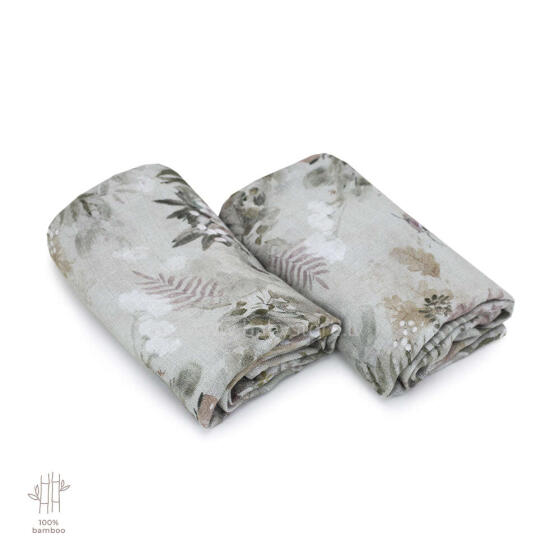 Makaszka Muslin Wipe Art.154388 Augstākās kvalitātes muslina ietināšanas autiņš no bambusa, 2 gb. (65x65 cm)