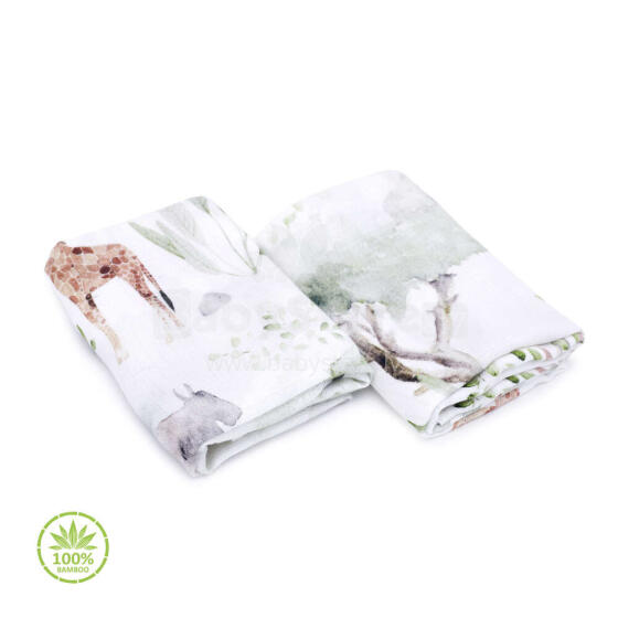 Makaszka Muslin Wipe Art.154391Augstākās kvalitātes muslina ietināšanas autiņš no bambusa, 2 gb. (65x65 cm)