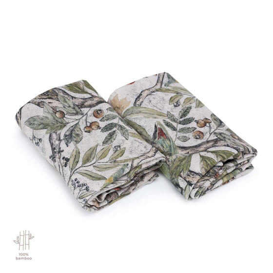 Makaszka Muslin Wipe Art.154392 Augstākās kvalitātes muslina ietināšanas autiņš no bambusa, 2 gb. (65x65 cm)