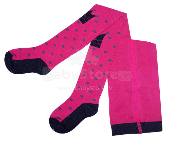 Weri Spezials Children's Tights Crown Strawberry ART.WERI-4485 High quality children's cotton tights for gilrs
