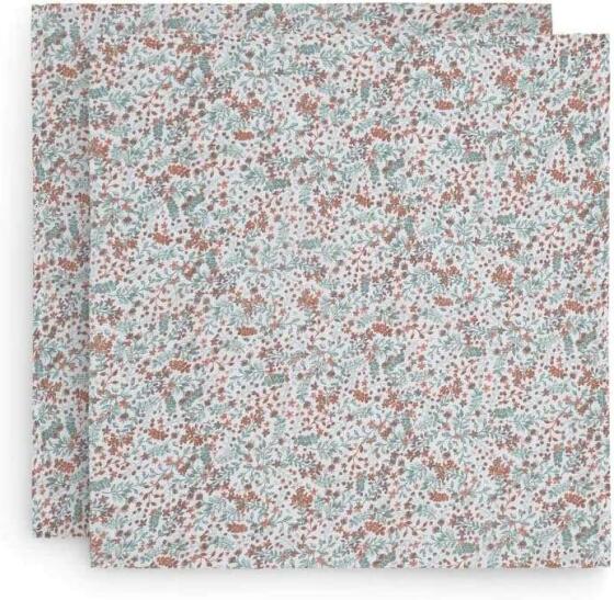 Jollein Muslin Bloom Art. 535-852-65348 Augstākās kvalitātes muslina ietīšanas autiņš no bambusa,2 gb. (115x115 cm)