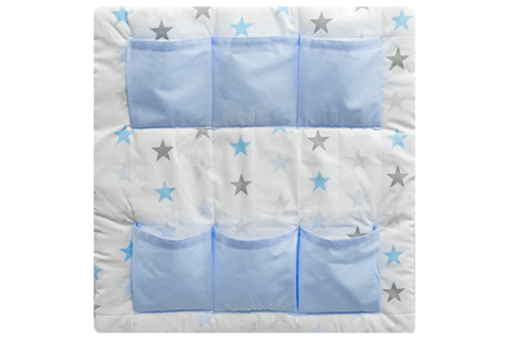 Ankras Stars Art.GWI000200 Blue Кармашек для мелочей на кроватку (60x60 см)
