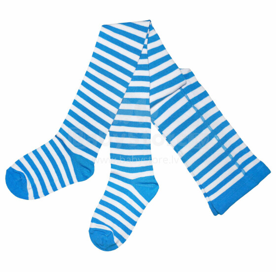 Weri Spezials Children's Tights Sweets Blue and White ART.WERI-6553 High quality children's cotton tights for kids