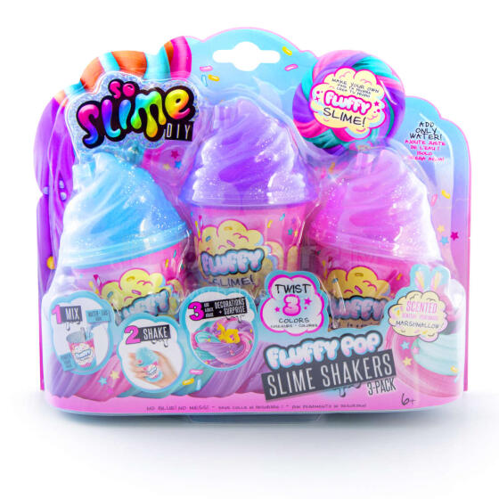 Slime DIY Pūkainās gļotas, 3-paka