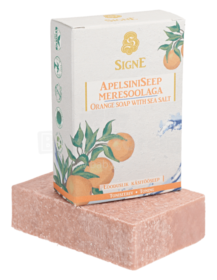 Signe Art.154589 Apelsīnu ziepes ar jūras sāli (100g)