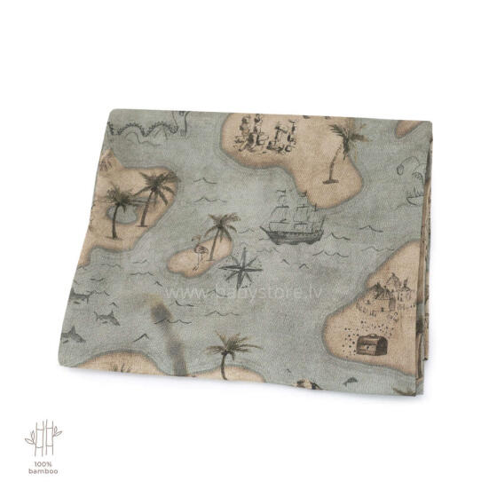 Makaszka Bamboo Swaddle Art.154616 Augstākās kvalitātes muslina ietināšanas autiņš no bambusa,  (75x100 cm)