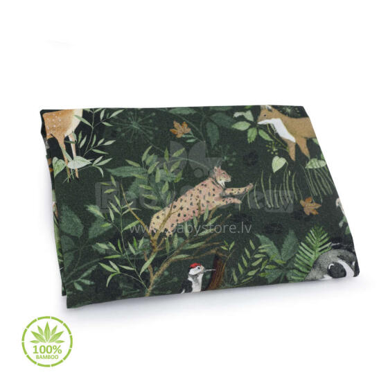 Makaszka Bamboo Swaddle Art.154622 Augstākās kvalitātes muslina ietināšanas autiņš no bambusa,  (75x100 cm)