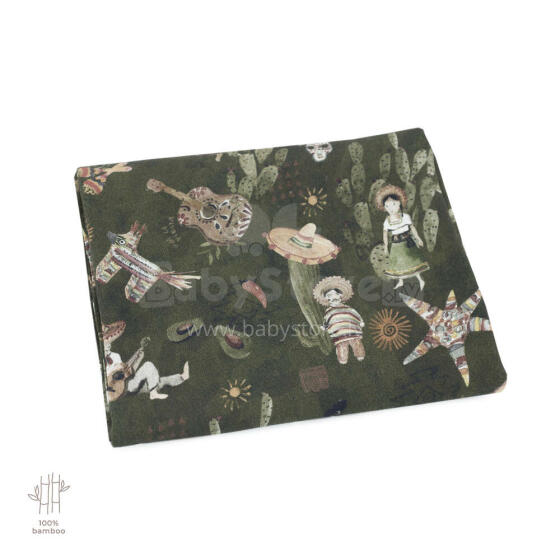 Makaszka Bamboo Swaddle Art.154633 Augstākās kvalitātes muslina ietināšanas autiņš no bambusa,  (100x120 cm)