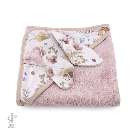 Makaszka Bamboo Soft Art.154665 Детское полотенце  с капюшоном из органического хлопка 90x125см