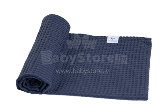 La Bebe™ NO Baby Towel  Art.154686 Grey  Вафельное полотенце  детское с капюшоном  75x75см