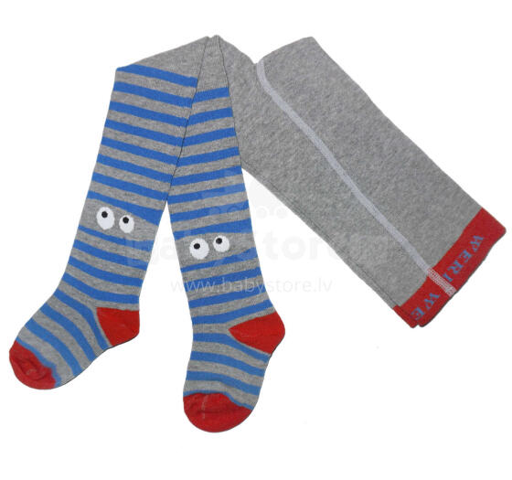 Weri Spezials Bērnu Zeķubikses Cuckoo Grey and Red ART.WERI-3861 Augstas kvalitātes bērnu kokvilnas Zeķubikses bērniem