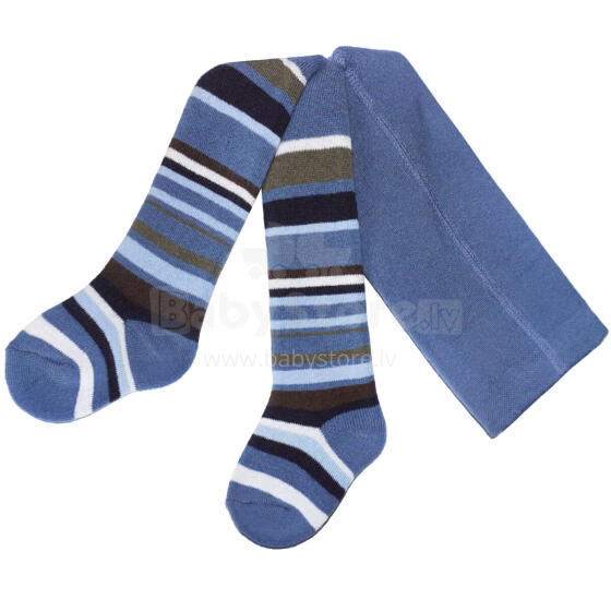 Weri Spezials Children's Tights Stripes Jeans ART.WERI-7656 High quality children's warm plush cotton tights for boys