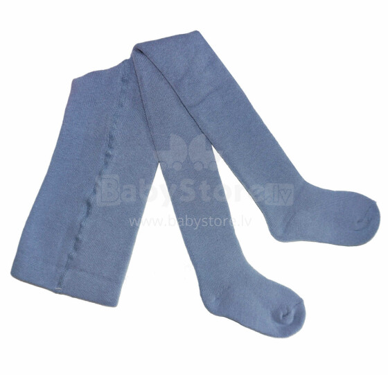 Weri Spezials Children's Tights Monochrome Jeans ART.WERI-7591 High quality children's warm plush cotton tights for boys
