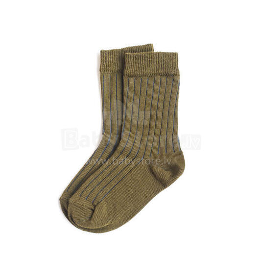 La Bebe™ Nursing Eco Organic Cotton Socks Art.154802 Khaki Bērnu zeķes no organiskās kokvilnas