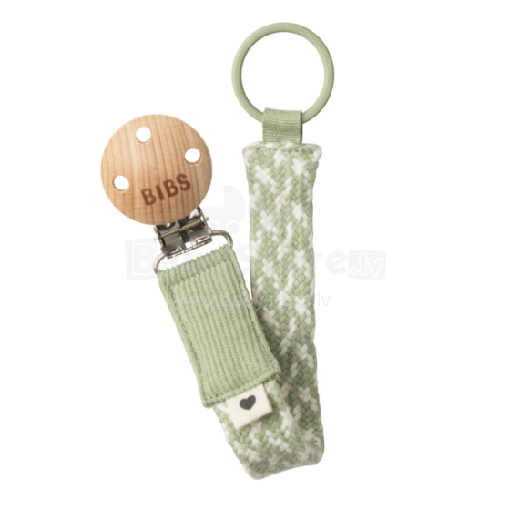 Bibs Pacifier Clip Art.154816 Sage Ivory Держатель для пустышки