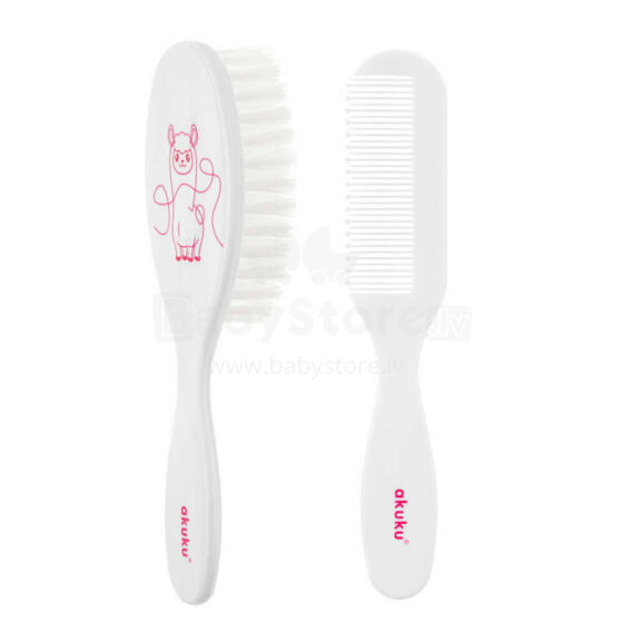 Akuku Art.A0083 Brush and comb
