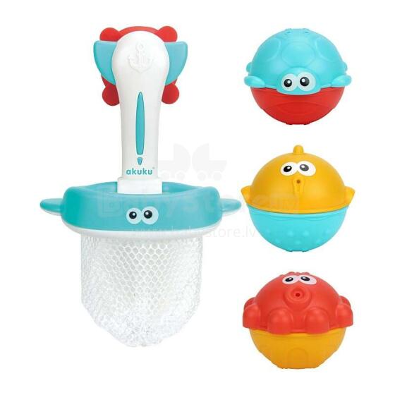 Akuku Bath Set Basketball Комплект зверюшек для ванной 4 шт.