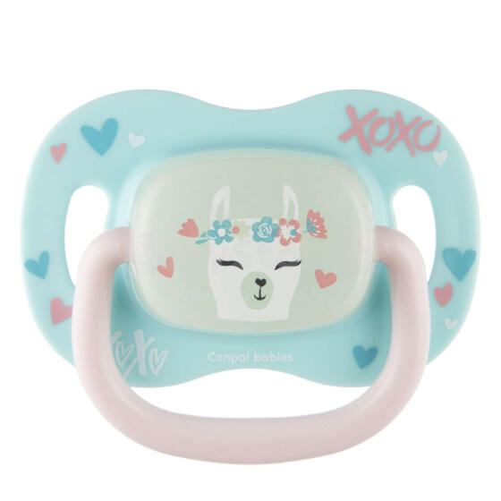 CANPOL BABIES Exotic Art.34/921_lama Силиконавая пустышка симметричной формы 6-18M