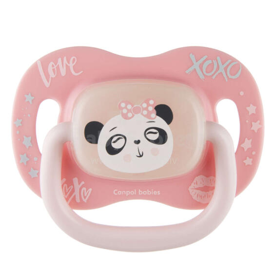 Canpol Babies Exotic Art.34/921_pand Силиконавая пустышка симметричной формы 6-18M