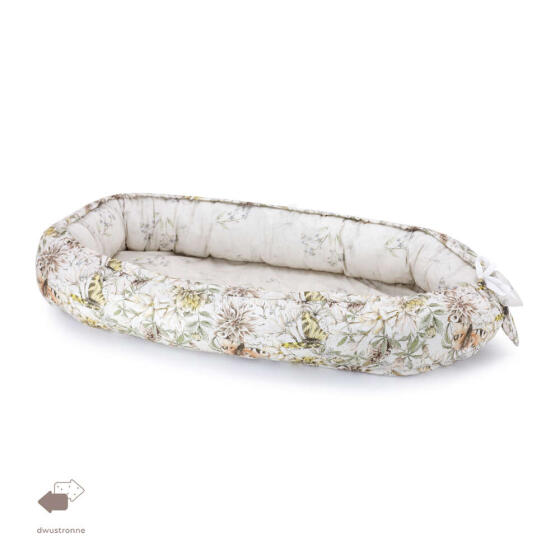 Makaszka XXL Babynest Dream Garden Art.154945  Гнездышко – кокон для новорожденных