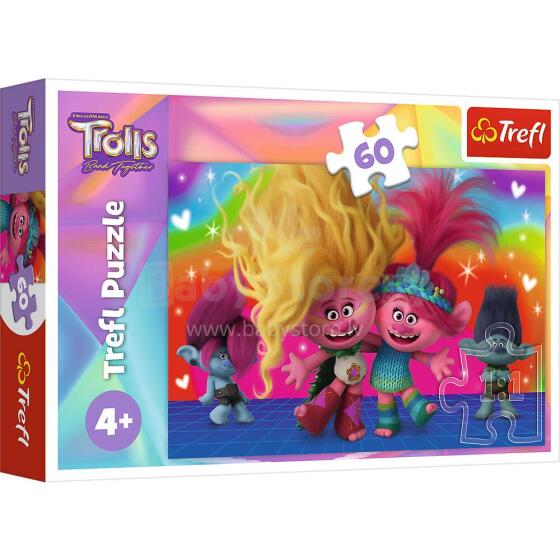 TREFL TROLLS Puzle Troļļi 3, 60 gab.