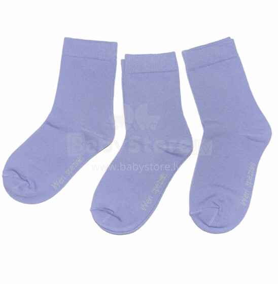 Weri Spezials Children's Socks Monochrome Iris ART.SW-0759 Pack of three high quality children's cotton socks