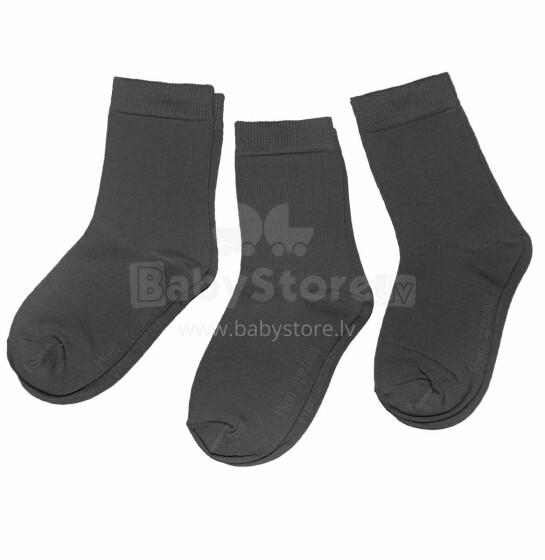 Weri Spezials Children's Socks Monochrome Mouse Grey ART.SW-0734 Pack of three high quality children's cotton socks