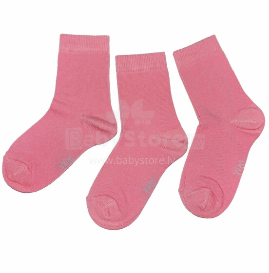 Weri Spezials Детские носки Monochrome Strawberry ART.SW-0900 Три пары высококачественных детских носков из хлопка