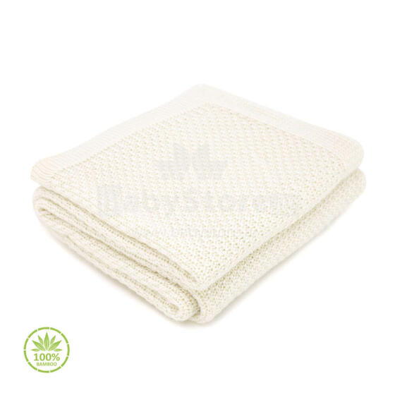 Makaszka Bamboo Blanket Art.155220 Dabīgas plediņš bērniem no bambusa, 90x90cm