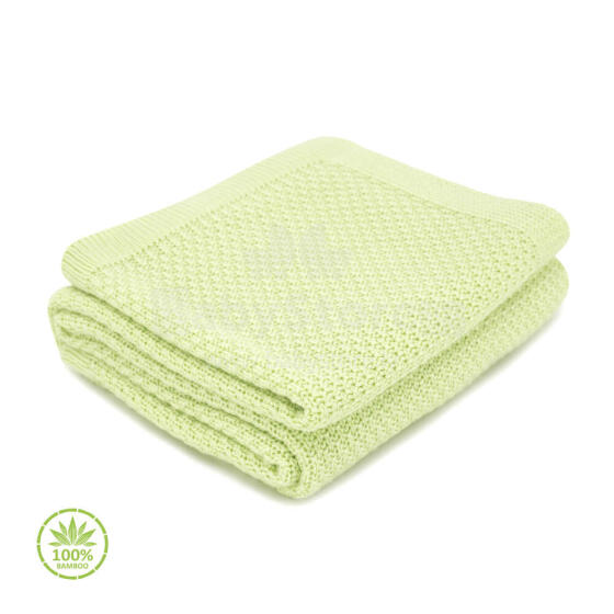 Makaszka Bamboo Blanket Art.155223 Dabīgas plediņš bērniem no bambusa, 90x90cm