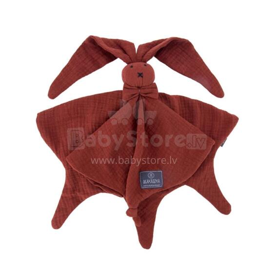 Makaszka Sleep Doudou Bunny Art.155228  Mīksta miega lupatiņa Zaķis no kokvilnas muslīna