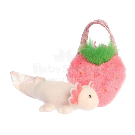 AURORA Fancy Pals Plīša Salamandra zemeņu somiņā 20 cm
