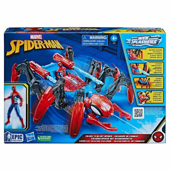 SPIDER-MAN Leikkisetti Crawl N Blast Spider