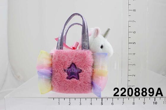 AURORA Fancy Pals Plīša vienradzis rozā somiņā 20 cm
