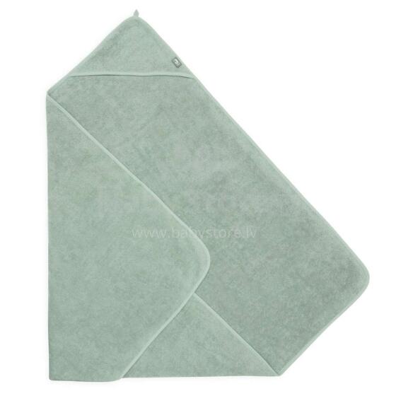 Jollein Bath cape Terry 100x100cm Ash Green 534-836-00095 Bērnu Dvielis ar kapuci