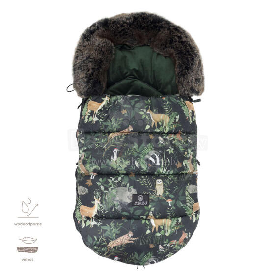 Makaszka Waterpoof Premium Footmuff Art.155321 Мягкий конверт/спальный мешок в коляску