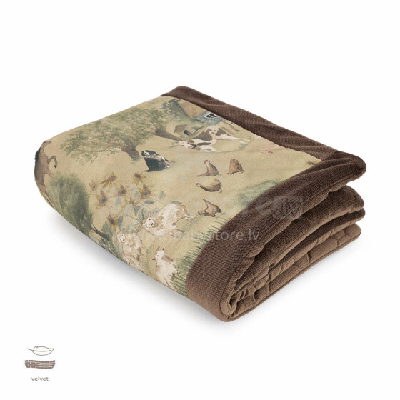Makaszka Velvet Blanket Art.155381 Augstākās kvalitātes divpusēja sedziņa (60x70 cm)