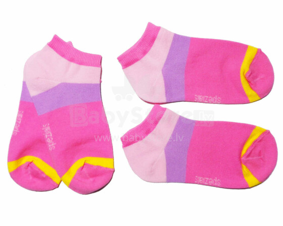 Weri Spezials Children's Sneaker Socks Modern Pink ART.WERI-5167 Pack of two high quality children's cotton sneaker socks