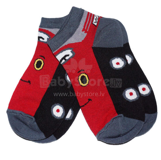 Weri Spezials Children's Sneaker Socks Blitz Grey ART.WERI-5526 Pack of two high quality children's cotton sneaker socks
