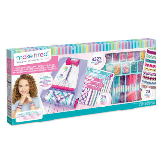 MAKE IT REAL DIY Draudzības aproču izgatavošanas mega komplekts