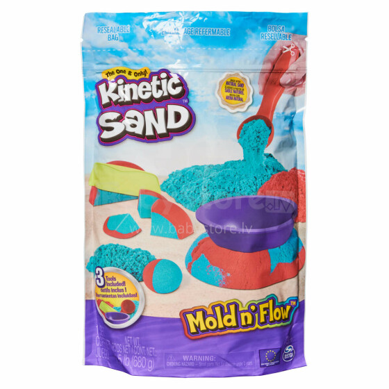 KINETIC SAND Kinetinio smėlio rinkinys „Mold N´ Flow“