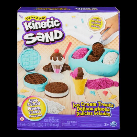 KINETIC SAND Игровой набор Мороженое (без запаха)