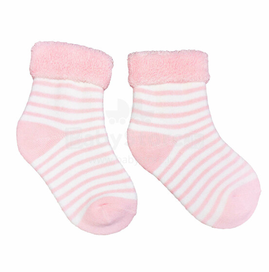 Weri Spezials Детские плюшевые носки Stripes Light Pink ART.WERI-0462 Высококачественные детские плюшевые носков из хлопка