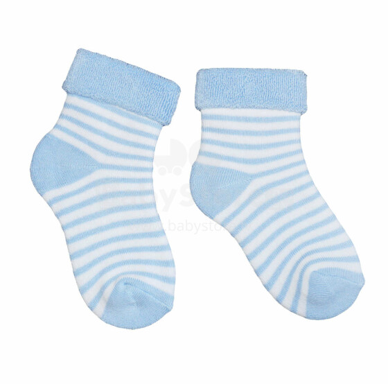Weri Spezials Children's Plush Socks Stripes Light Blue ART.WERI-0467 High quality children's cotton plush socks