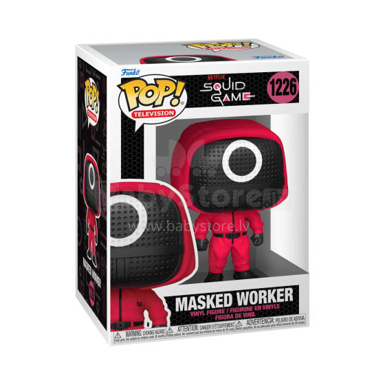 FUNKO POP! Vinila Figure: Squid Game - Maskētais darbinieks, 10 cm