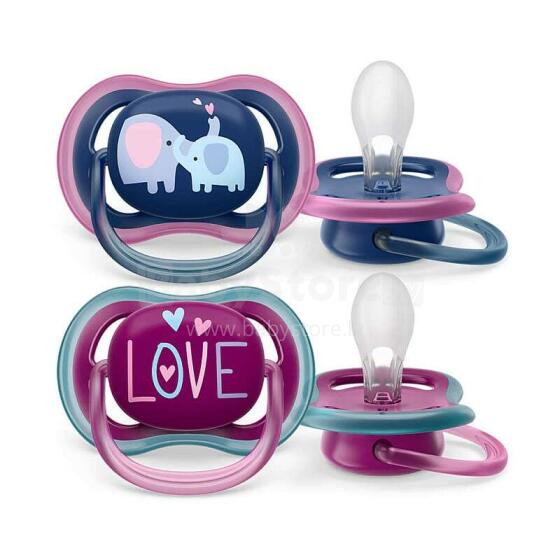 Philips Avent Ultra Air Deco Art.SCF349/22 Пустышка силиконовая, 18+ мес., (2 шт.)