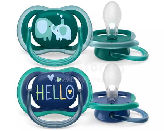 Philips Avent Ultra Air Deco Art.SCF349/18 Пустышка силиконовая, 18+ мес., (2 шт.)
